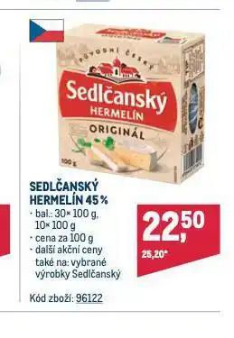 Makro Sedlčanský hermelín nabídka