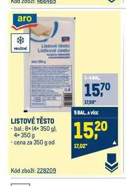 Makro Listové těsto nabídka