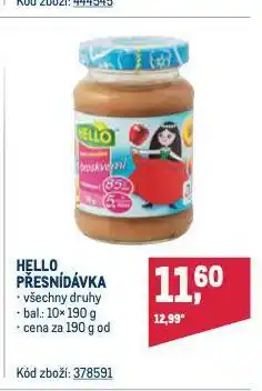Makro Hello ovocná přesnídávka nabídka