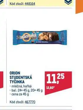Makro Orion studentská tyčinka nabídka