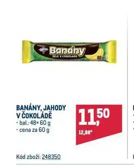 Makro Banány v čokoládě nabídka