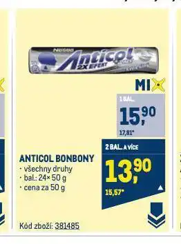Makro Anticol bonbony nabídka
