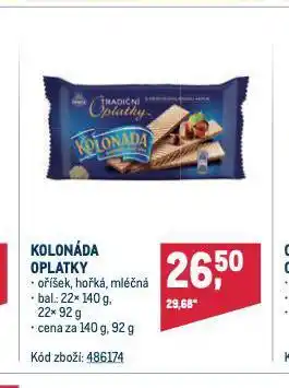 Makro Kolonáda oplatky nabídka