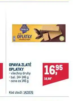 Makro Opavia zlaté oplatky nabídka