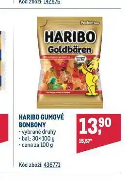 Makro Haribo gumové bonbony nabídka
