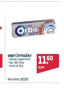 Makro Orbit žvýkačky nabídka