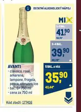 Makro Avanti nabídka