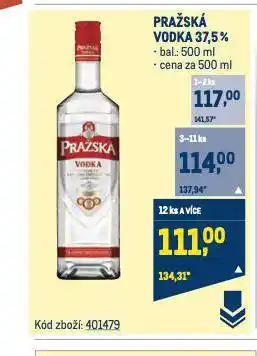 Makro Pražská vodka nabídka