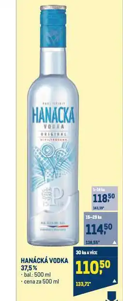 Makro Hanácká vodka nabídka