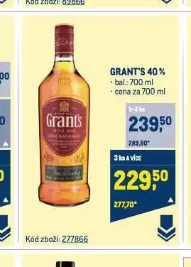 Makro Grant's triple wood whisky nabídka
