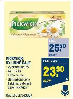 Makro Pickwick čaj nabídka