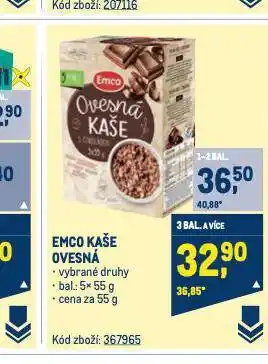 Makro Emco ovesná kaše nabídka