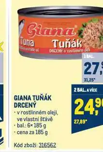 Makro Giana tuňák nabídka