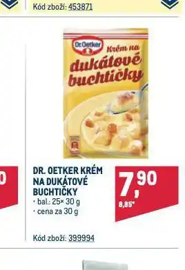 Makro Dr. oetker krém nabídka