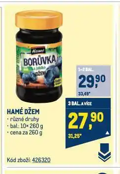 Makro Hamé džem nabídka