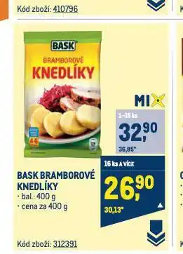 Makro Bramborové knedlíky nabídka