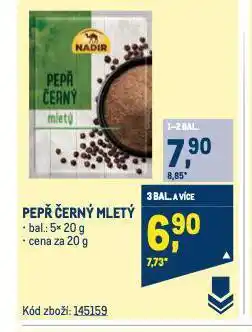 Makro Pepř černý nabídka