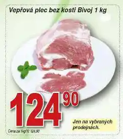 Hruška Vepřová plec bez kosti nabídka