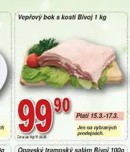Hruška Vepřový bok s kostí nabídka