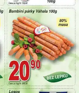 Hruška Bambini párky nabídka