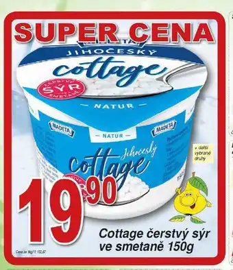 Hruška Cottage čerstvý sýr nabídka