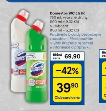 Tesco Domestos wc čistič nabídka