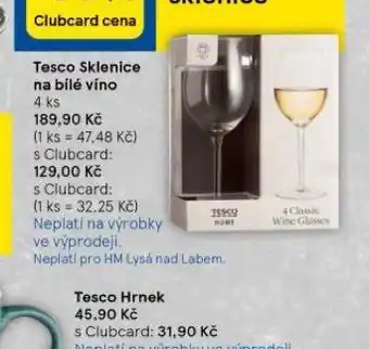 Tesco Tesco sklenice na bílé víno nabídka