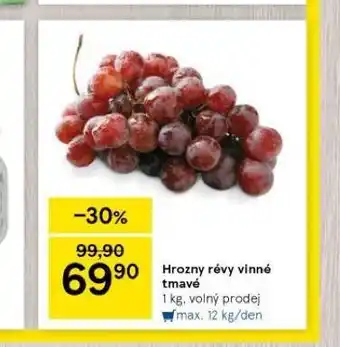 Tesco Hrozny révy vinné tmavé nabídka