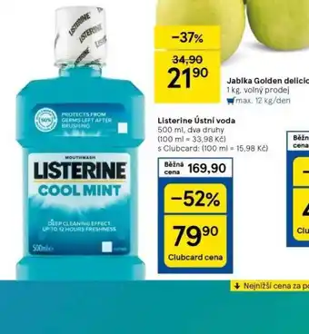 Tesco Listerine ústní voda nabídka
