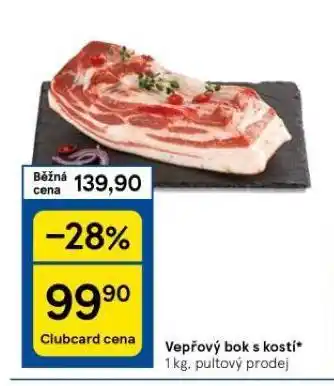 Tesco Vepřový bok s kostí nabídka
