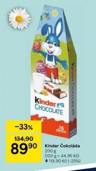 Tesco Kinder čokoláda nabídka