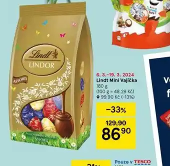 Tesco Lindt mini vajíčka nabídka