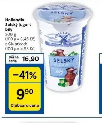 Tesco Hollandia selský jogurt bílý nabídka