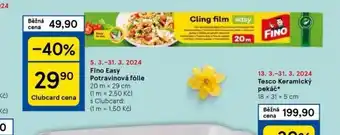 Tesco Fino easy potravinová fólie nabídka