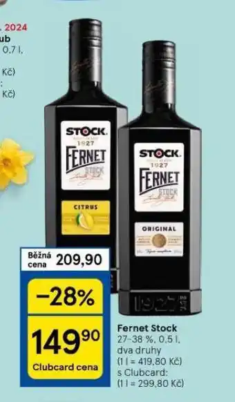 Tesco Fernet stock nabídka