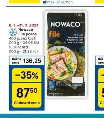 Tesco Nowaco filé porce nabídka