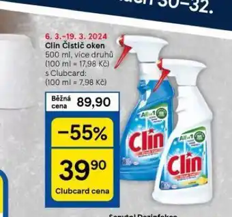 Tesco Clin čistič oken nabídka