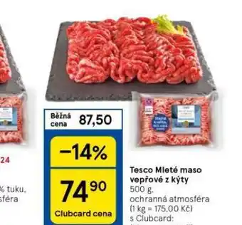 Tesco Mleté maso vepřové z kýty nabídka