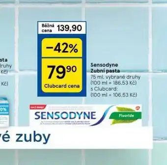 Tesco Sensodyne zubní pasta nabídka