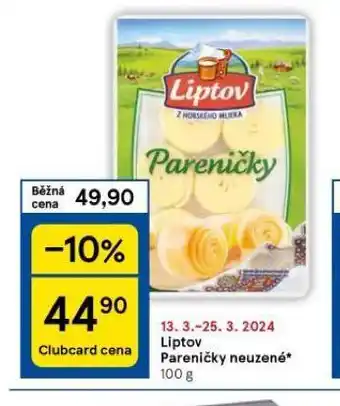 Tesco Liptov pareničky neuzené nabídka