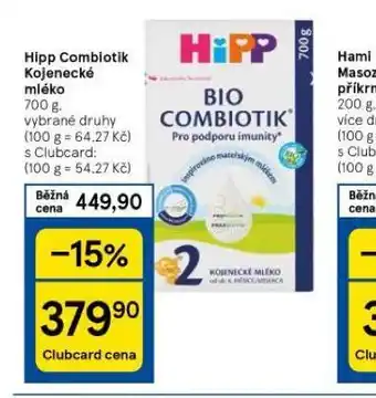 Tesco Hipp combiotik kojenecké mléko nabídka