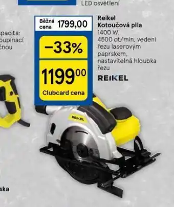 Tesco Reikel kotoučová pila nabídka