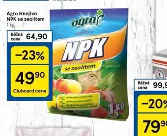 Tesco Agro hnojivo npk se zeolitem nabídka
