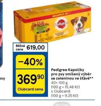 Tesco Pedigree kapsičky pro psy nabídka