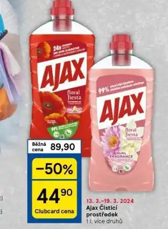 Tesco Ajax čistící prostředek nabídka