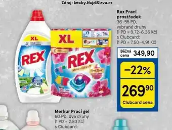 Tesco Rex prací prostředek nabídka