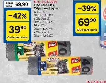 Tesco Fino zeus flex odpadkové pytle nabídka