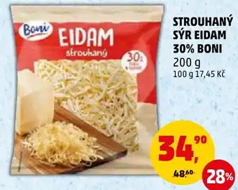 Penny Market STROUHANÝ SÝR EIDAM 30% BONI nabídka
