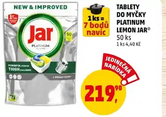 Penny Market TABLETY DO MYČKY PLATINUM LEMON JAR nabídka