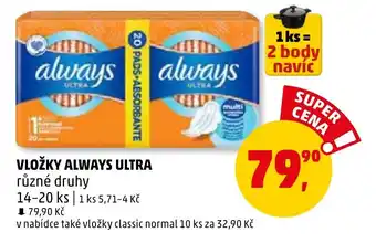 Penny Market VLOŽKY ALWAYS ULTRA nabídka
